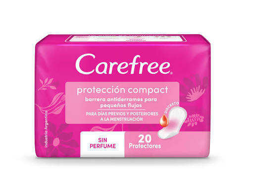 PROTECTORES CAREFREE COMPACTO SIN PERFUME X20UN